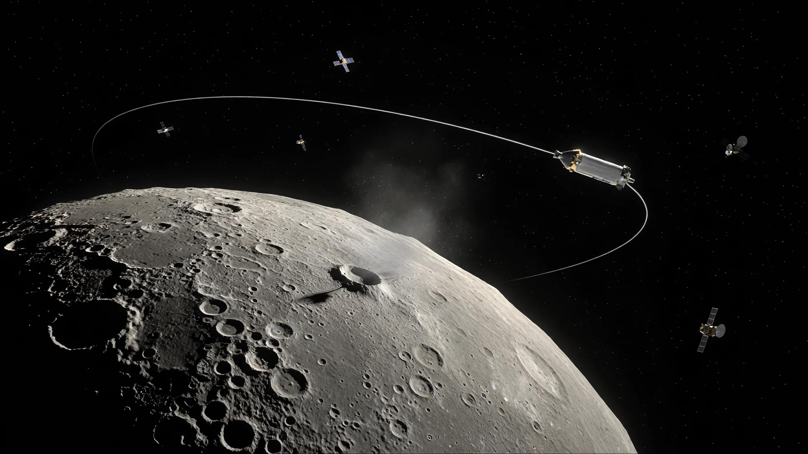 Le cratère de Falcon 9 sur la Lune révèle le vrai défi : gérer le trafic cislunaire